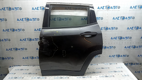 Rear left door assembly Jeep Compass 17-26 graphite PAU tinted, dents, bump, chip, scratches on glass, scratches on trim