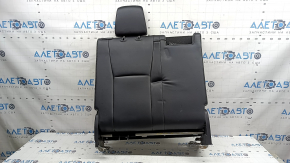 Backrest of the rear 3rd row of seats, right, Toyota Highlander 20-22, black leather, Platinum, Limited, XSE, with headrest and bracket, dent on the leather