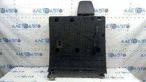 Backrest of the rear 3rd row of seats, right, Toyota Highlander 20-22, black leather, Platinum, Limited, XSE, with headrest and bracket, dent on the leather