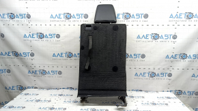 Backrest of the rear 3rd row of seats, left, Toyota Highlander 20-23, black leather, Platinum, Limited, XSE, with headrest and bracket
