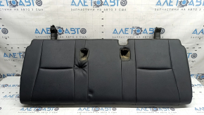 Rear seat cushion, 3rd row, Toyota Highlander 20-23, black leather, Platinum, Limited, dent on leather, scratches, wool, missing foam piece