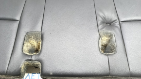 Rear seat cushion, 3rd row, Toyota Highlander 20-23, black leather, Platinum, Limited, dent on leather, scratches, wool, missing foam piece