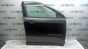 Front right door assembly Jeep Compass 17-26 keyless, PAU graphite, scratches, scratches on molding, scratches on trim