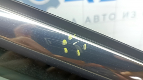 Front right door assembly Jeep Compass 17-26 keyless, PAU graphite, scratches, scratches on molding, scratches on trim
