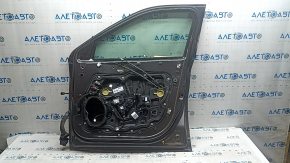 Front right door assembly Jeep Compass 17-26 keyless, PAU graphite, scratches, scratches on molding, scratches on trim