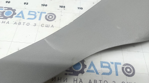 Left rear pillar trim for Toyota Highlander 20-26, gray, scratched, plastic turned white