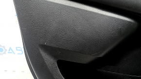 Door trim, rear left card, Toyota Highlander 20-22 with curtain, black leather, black insert, black leather armrest, wood trim, scratches, tears