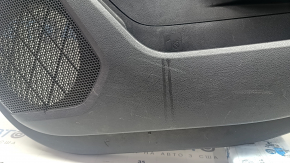Door trim, rear right card, Toyota Highlander 20-22 with curtain, black leather, black insert, black leather armrest, wood trim, scratches
