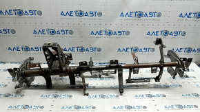 The under-torpedo pipe, reinforced, Jeep Compass 22-24, is rusty