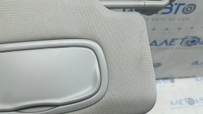 Right visor for Jeep Compass 17-26 with backlight, gray, without hook, dry-cleanable