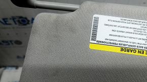Right visor for Jeep Compass 17-26 with backlight, gray, without hook, dry-cleanable
