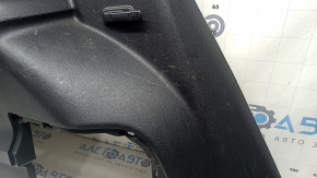 Left arch trim for Toyota Highlander 21-22, black, hybrid, for JBL subwoofer, with cup holders and plugs, scratches