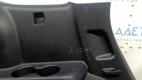 Left arch trim for Toyota Highlander 21-22, black, hybrid, for JBL subwoofer, with cup holders and plugs, scratches