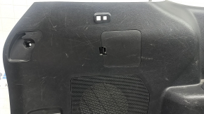 Left arch trim for Toyota Highlander 21-22, black, hybrid, for JBL subwoofer, with cup holders and plugs, scratches