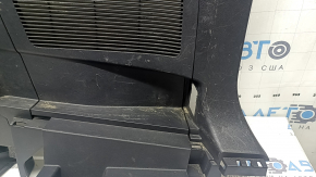 Right arch trim Toyota Highlander 21-26 black, hybrid, with cup holders, without plug, scratches