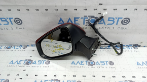 Left side mirror assembly Toyota Highlander 20-22 12 pins, turn signal, backlight, heating, auto-folding, BSM, red