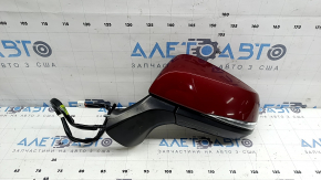 Left side mirror assembly Toyota Highlander 20-22 12 pins, turn signal, backlight, heating, auto-folding, BSM, red
