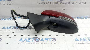 Left side mirror assembly Toyota Highlander 20-22 12 pins, turn signal, backlight, heating, auto-folding, BSM, red