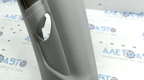 Left upper center pillar trim for Toyota Highlander 20-26, gray, dry cleanable, scratches