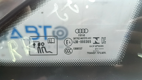 Rear right window blind glass Audi A3 22-26 scratches on molding, scratch on glass
