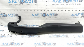 Lower dashboard trim for Toyota Highlander 20-22, black leather, for 8" display, leather tears, dry cleaning required
