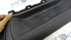 Lower dashboard trim for Toyota Highlander 20-22, black leather, for 8" display, leather tears, dry cleaning required