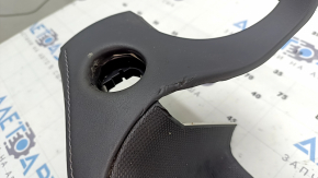 Lower dashboard trim for Toyota Highlander 20-22, black leather, for 8" display, leather tears, dry cleaning required