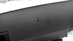 Lower dashboard trim for Toyota Highlander 20-22, black leather, for 8" display, leather tears, dry cleaning required
