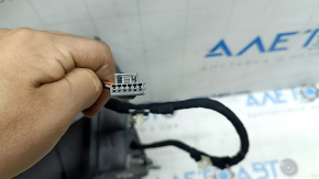Right side mirror assembly Jeep Compass 17-22 5+4 pins, BSM, turn signal, heated, with chrome molding, black, chip on chrome, scratch