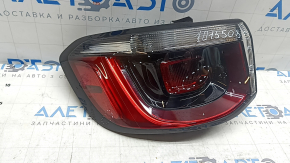 Left outer fender light Jeep Compass 19-26 halogen, scratches, abrasions