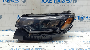 Left front headlight assembly Jeep Compass 22-26 halogen + LED with mount, scratch