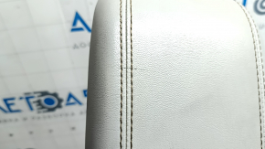 Armrest Jeep Compass 22-26 gray leather, brown stitching, scratches, worn