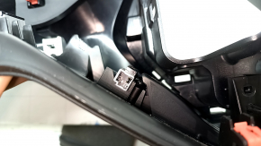 Right front panel trim for Toyota Highlander 20-26 with molding for 8" display, with backlight