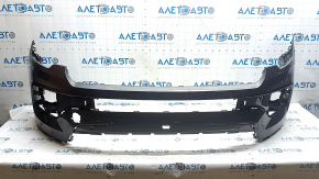 Bare front bumper, upper part, Jeep Compass 22-26, without parking sensors, halogen fog lights, graphite, scratches, dents, chips, sand, abrasions
