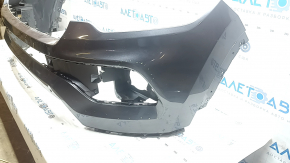 Bare front bumper, upper part, Jeep Compass 22-26, without parking sensors, halogen fog lights, graphite, scratches, dents, chips, sand, abrasions