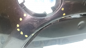 Bare front bumper, upper part, Jeep Compass 22-26, without parking sensors, halogen fog lights, graphite, scratches, dents, chips, sand, abrasions
