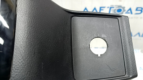 Rear center console trim for Jeep Compass 22-26, black, with trims, glossy, scratches