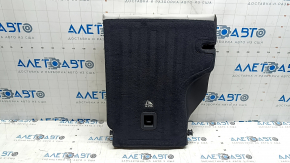 Right rear seat back, 2nd row, Jeep Compass 22-26, grey leather, white + brown stitching, perforation, scratches