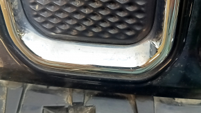 Jeep Compass 22-26 radiator grille assembly, 3 parts, blind chrome inserts, sand, scratches