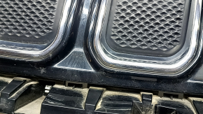 Jeep Compass 22-26 radiator grille assembly, 3 parts, blind chrome inserts, sand, scratches