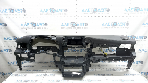 Front dashboard with AIRBAG Toyota Highlander 20-22 black without projection