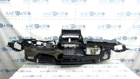 Front dashboard with AIRBAG Toyota Highlander 20-22 black without projection