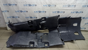Toyota Highlander 21-26 black floor covering for 8 seats, hybrid, for cleaning