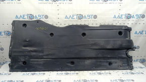 Left underbody protection for VW Jetta 19-26 is worn and dented