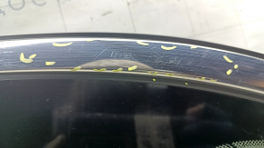 Rear left window, blind glass, Kia Niro 17-22, chrome, tinted, scratches on chrome