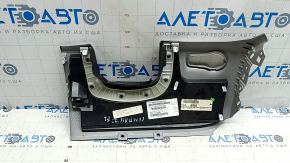 Driver's knee pad for Jeep Compass 22-26, gray, needs cleaning, broken mount, defect on plastic