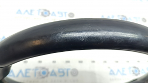 Naked steering wheel Jeep Compass 22-22 black leather, brown stitching, heated, with overlay, scratches, worn