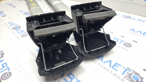 2 x Mitsubishi Outlander 22-26 cross rails, silver + structure, no key, no 2 clamps, no 2 rubber bands