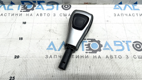 Gear knob Jeep Compass 22-24 leather, gray trim, scratches