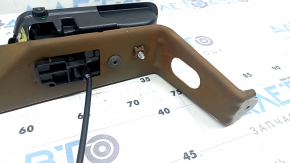 Right rear seat folding lever for Nissan Murano 25-26, black, with cover, bracket in soot